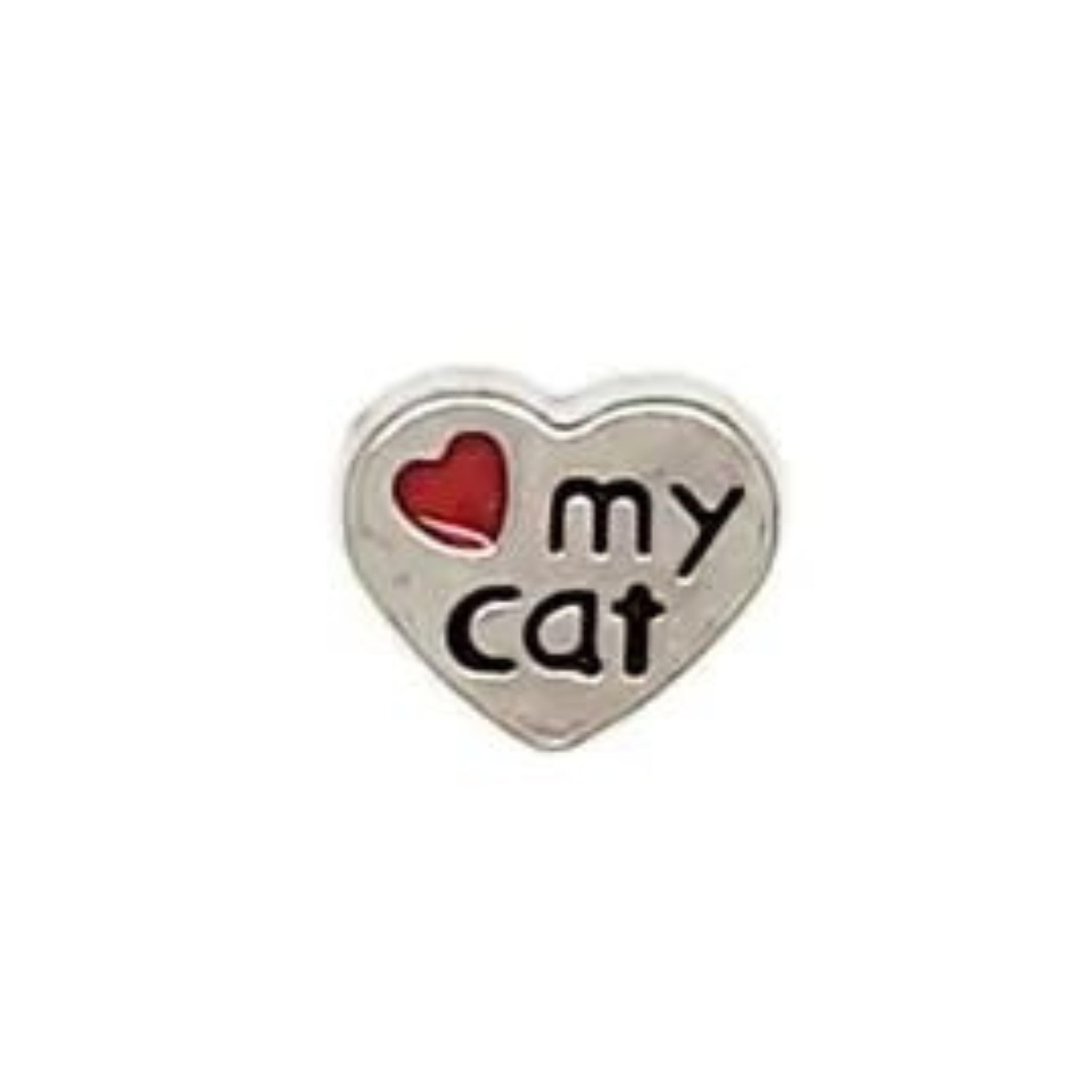 Memory Locket Charm - Love my cat