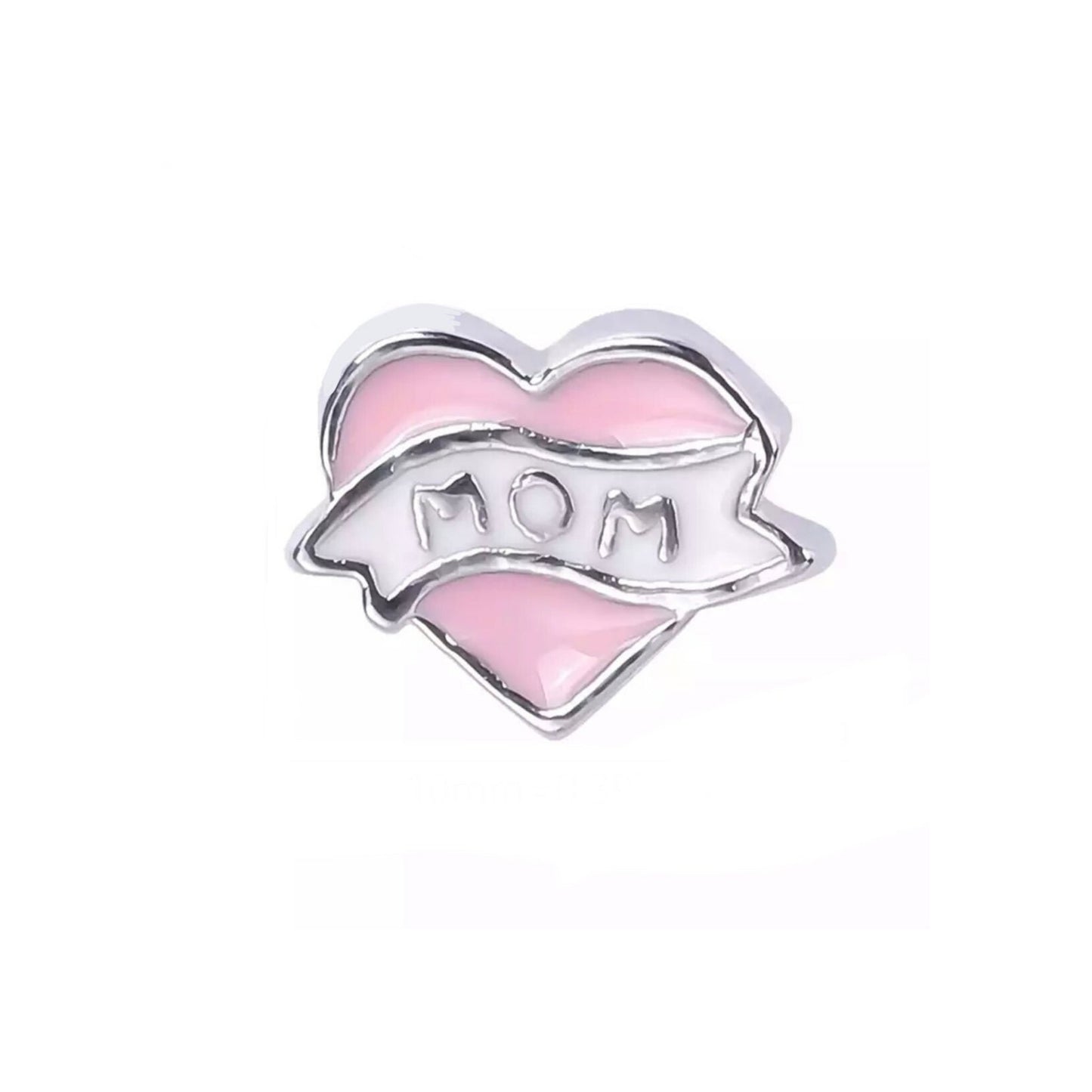 Memory Locket Charm - Mom (pink) - The Little Jewellery Company