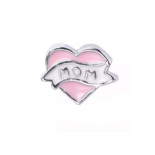 Memory Locket Charm - Mom (pink) - The Little Jewellery Company