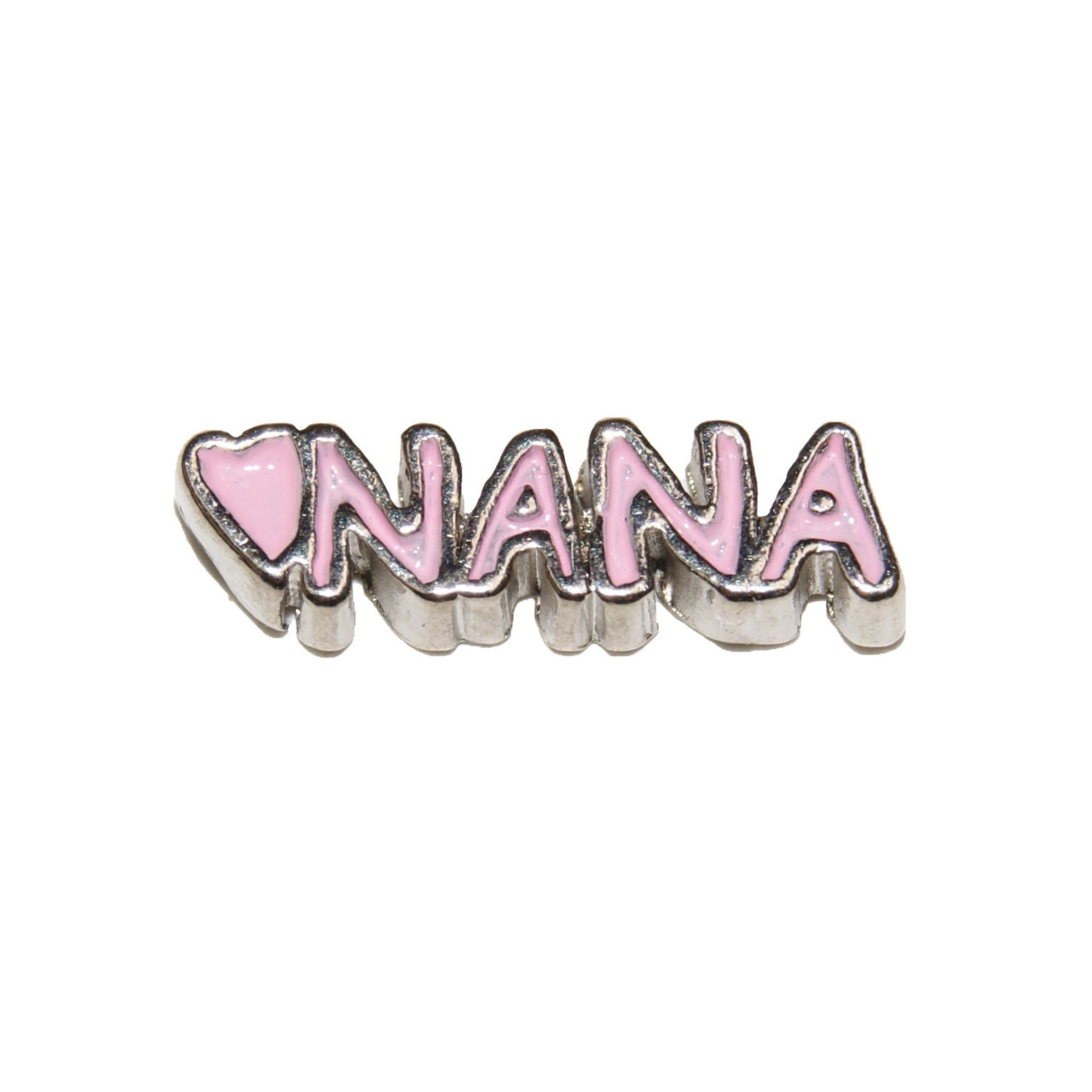 Memory Locket Charm - Nana pink - The Little Jewellery Company
