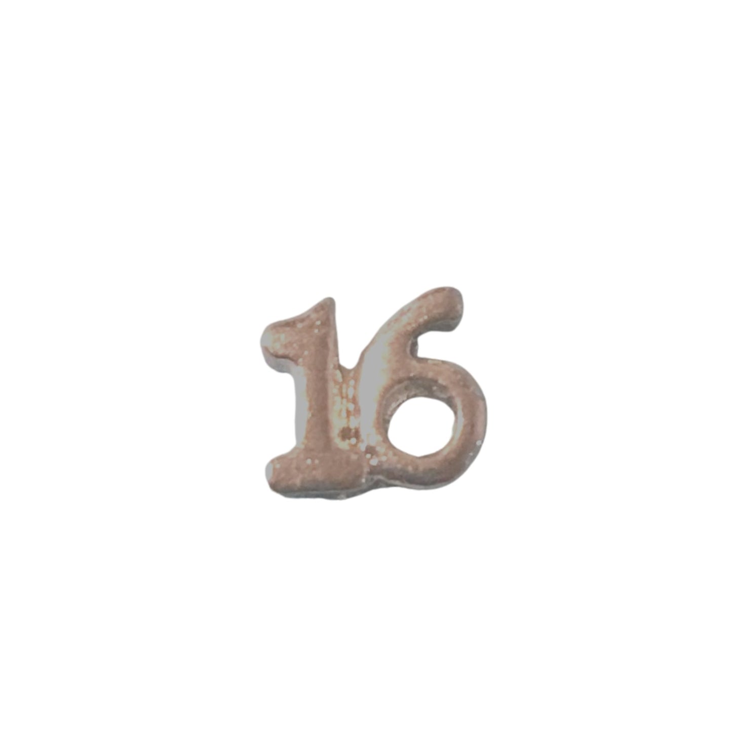 Memory Locket Charm - Number 16 - The Little Jewellery Company