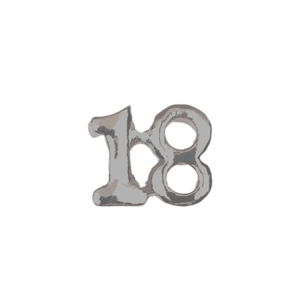 Memory Locket Charm - Number 18 - The Little Jewellery Company