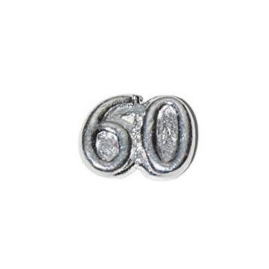 Memory Locket Charm - Number 60 - The Little Jewellery Company
