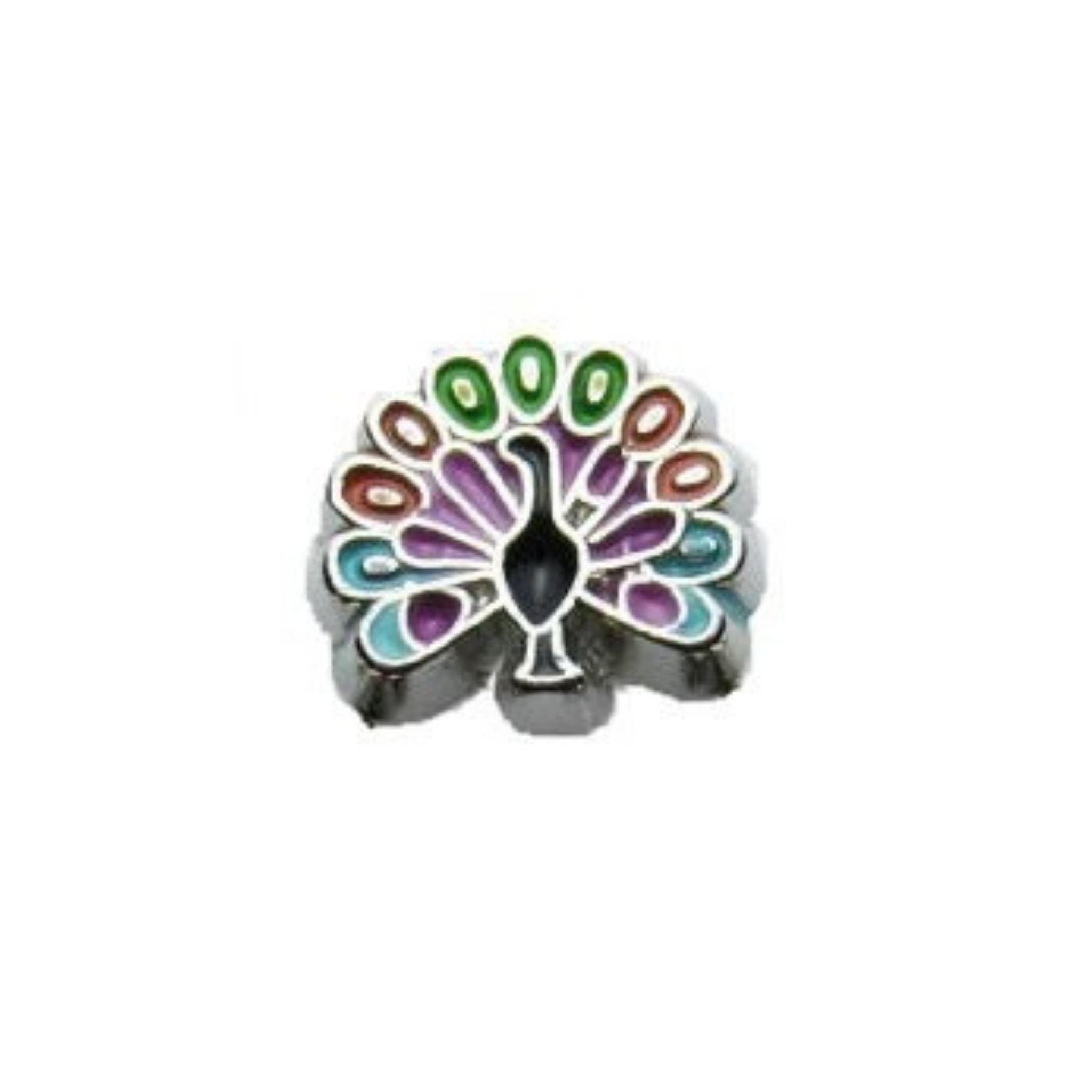 Memory Locket Charm - Peacock