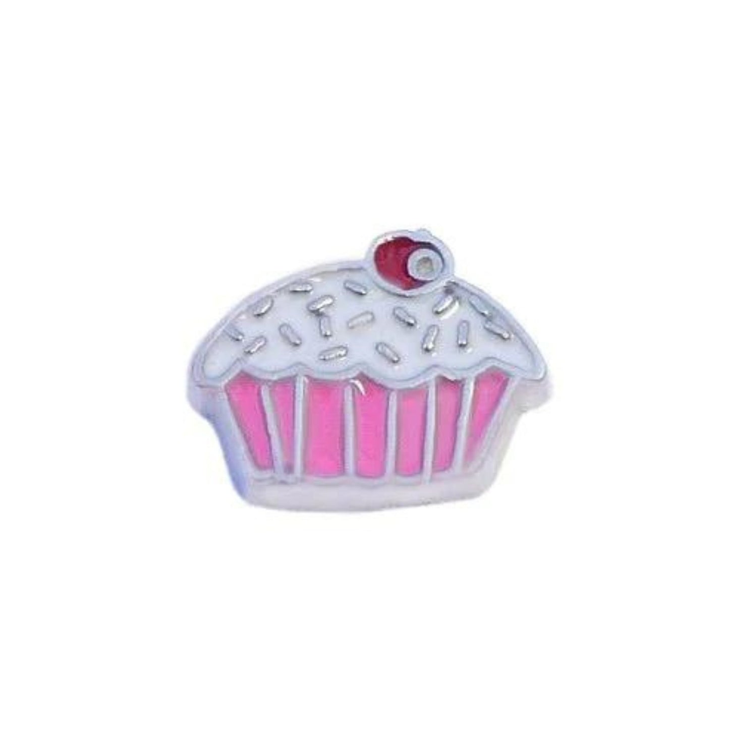 Memory Locket Charm - Pink Cupcake - The Little Jewellery Company