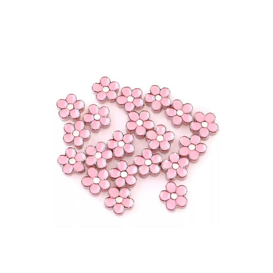 Memory Locket Charm - Pink Flower - The Little Jewellery Company