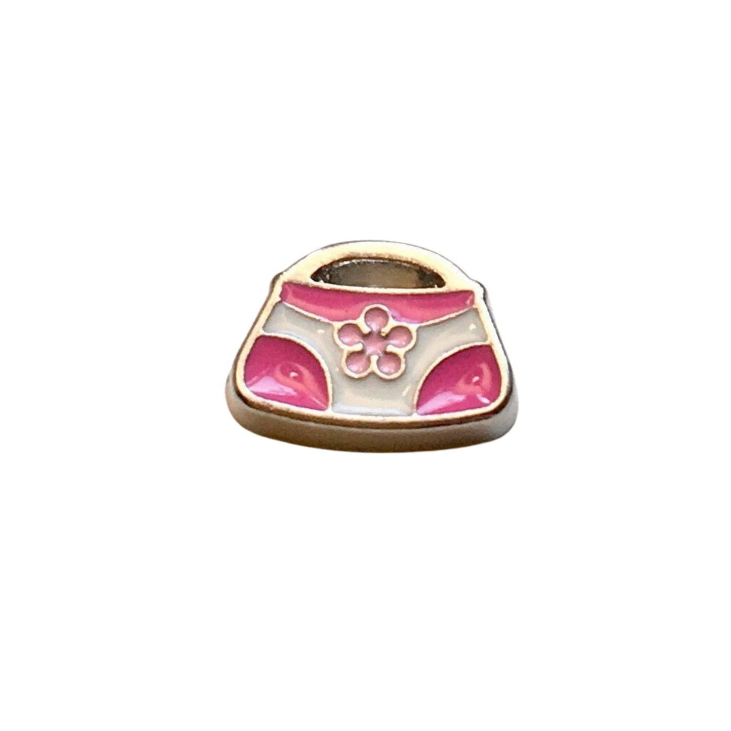 Memory Locket Charm - Pink handbag - The Little Jewellery Company