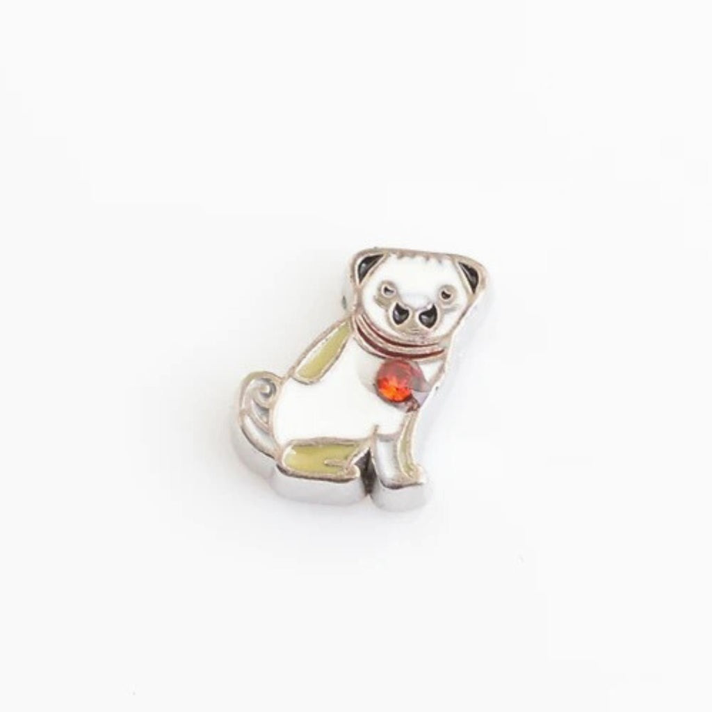 Memory Locket Charm - Pug - The Little Jewellery Company