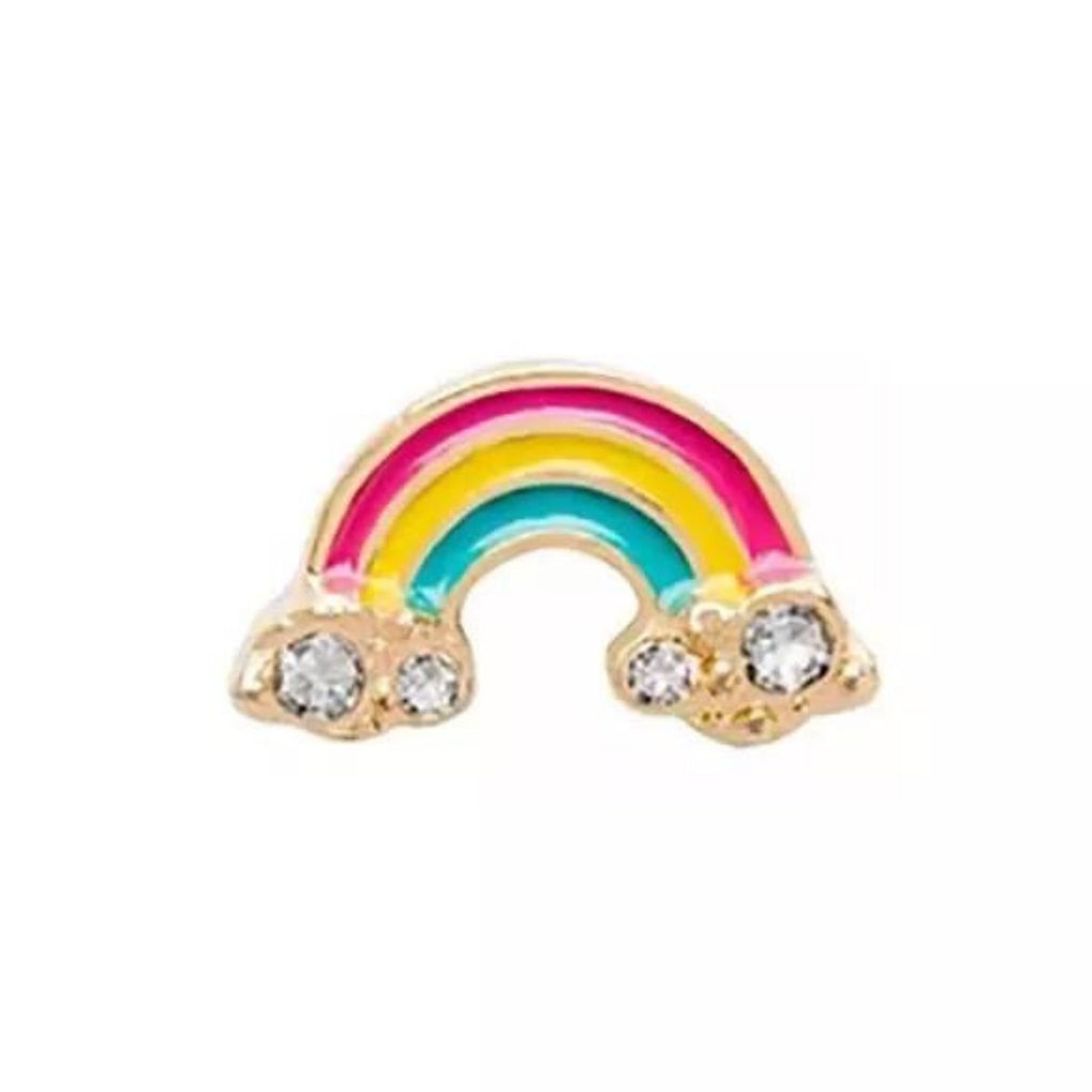 Memory Locket Charm - Rainbow Gold - The Little Jewellery Company