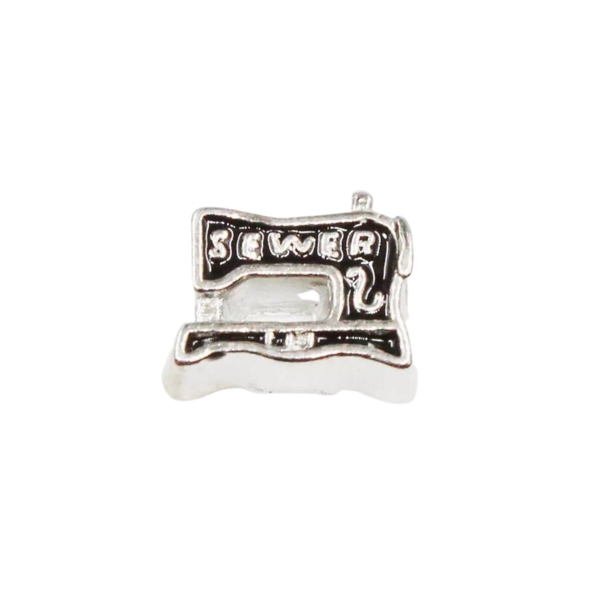 Memory Locket Charm - Sewing machine - The Little Jewellery Company