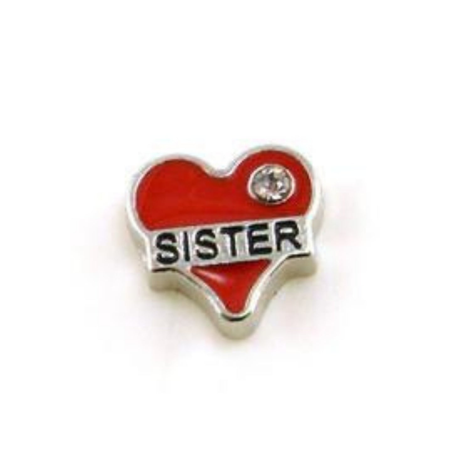 Memory Locket Charm - Sister red - The Little Jewellery Company