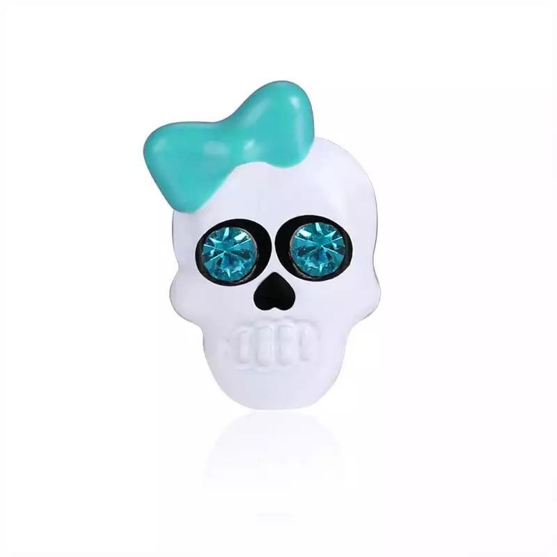 Memory Locket Charm - Sugar Skull Turquoise