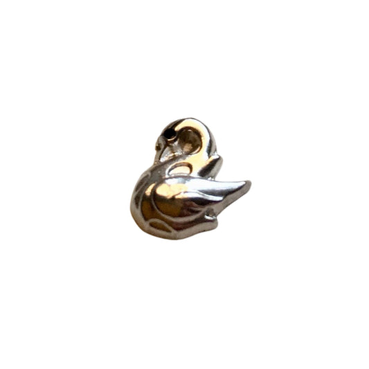 Memory Locket Charm - Swan - The Little Jewellery Company