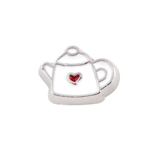 Memory Locket Charm - Teapot - The Little Jewellery Company