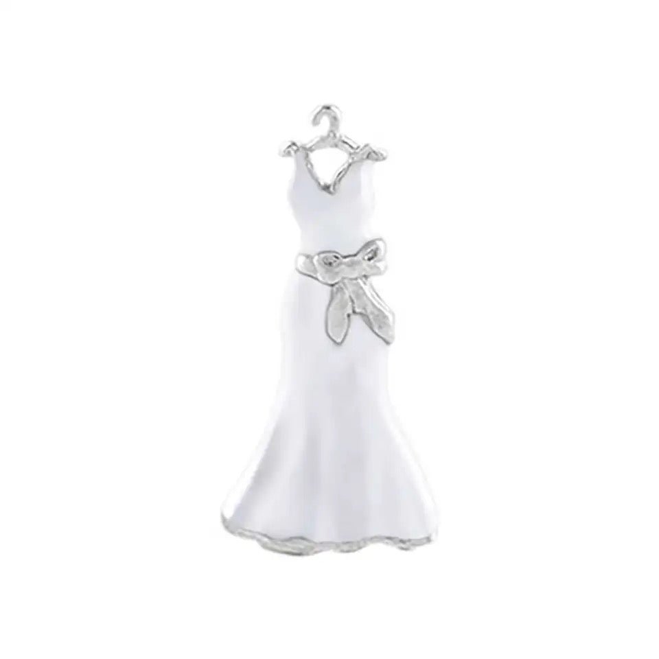 Memory Locket Charm - Wedding Dress - The Little Jewellery Company