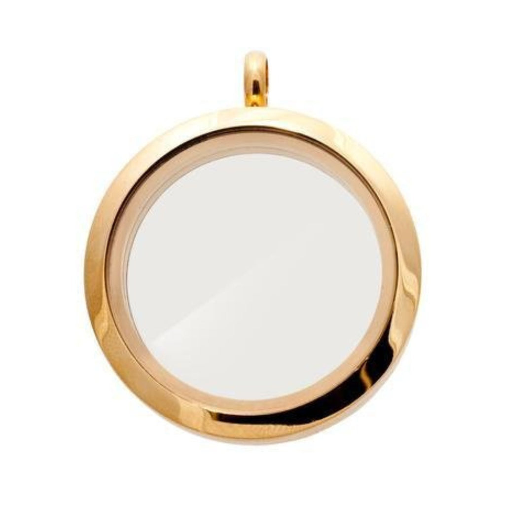 Memory Locket Gold - Large - The Little Jewellery Company