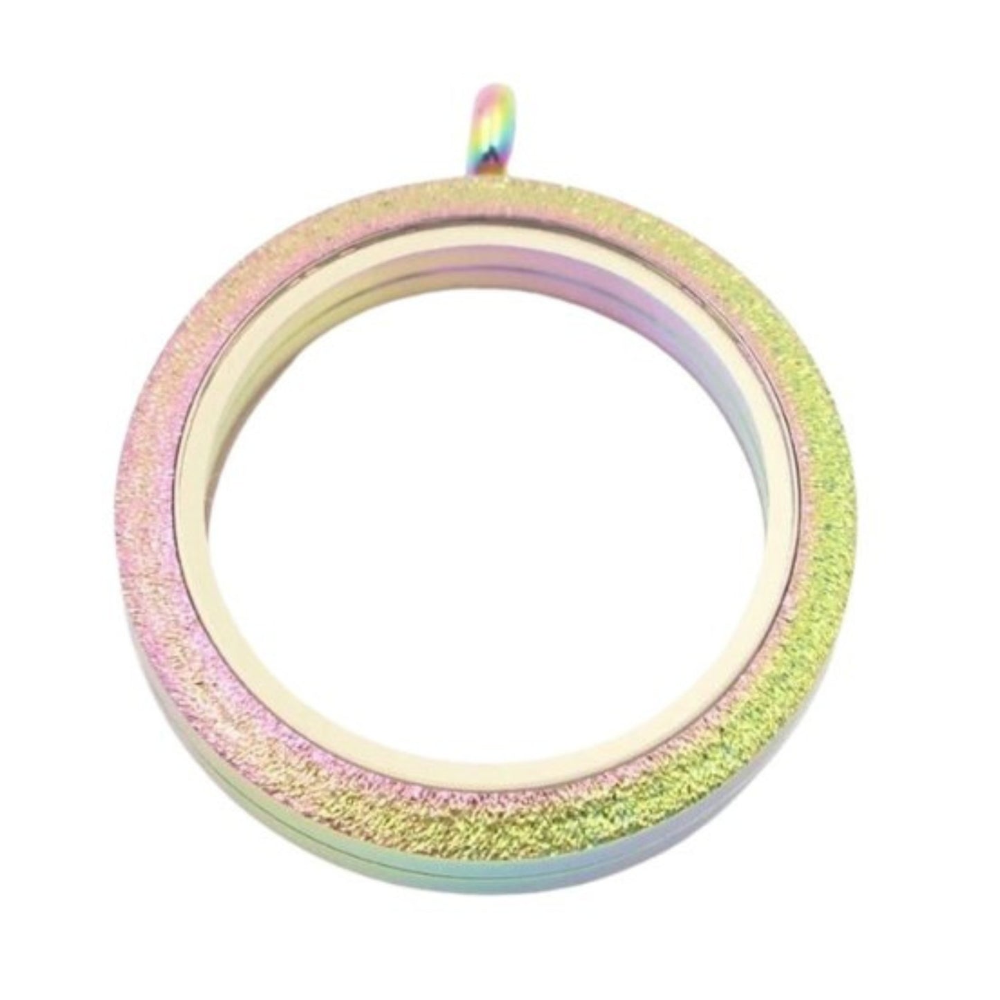 Memory Locket Rainbow Shimmer - Large - The Little Jewellery Company