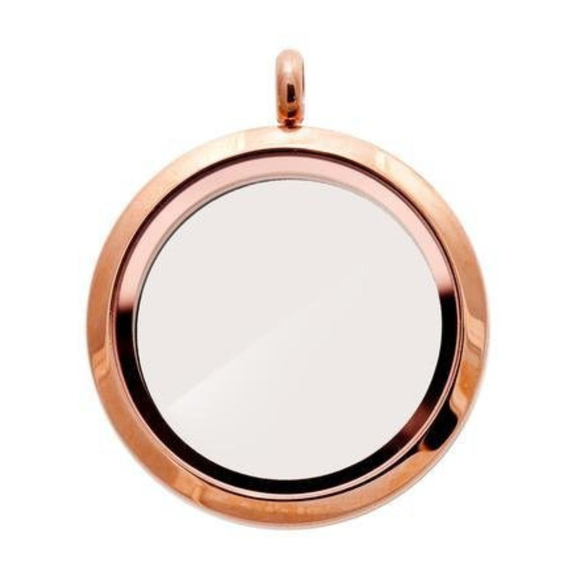 Memory Locket Rose Gold - Large - The Little Jewellery Company