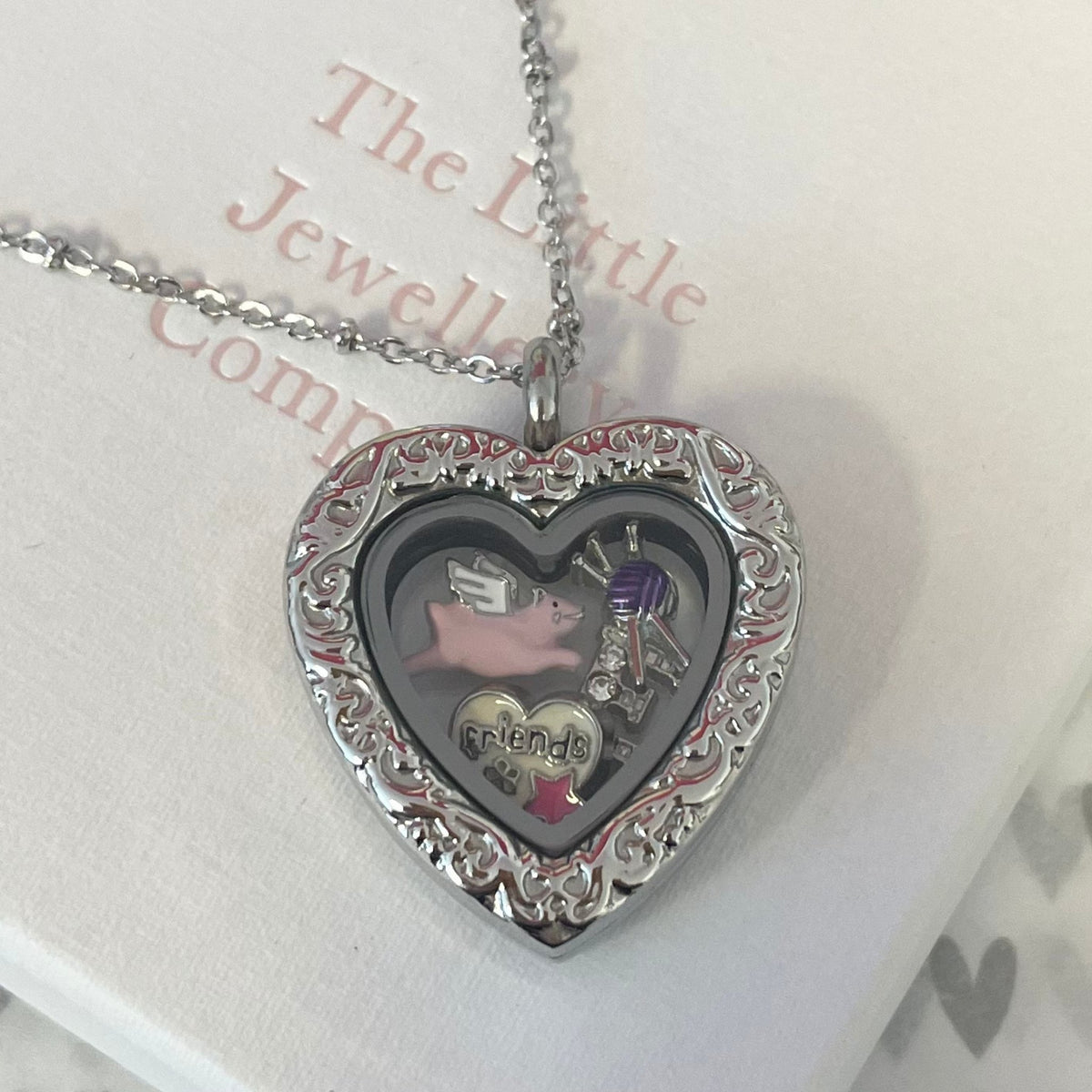 Silver Filigree Heart Memory Locket – The Little Jewellery Company