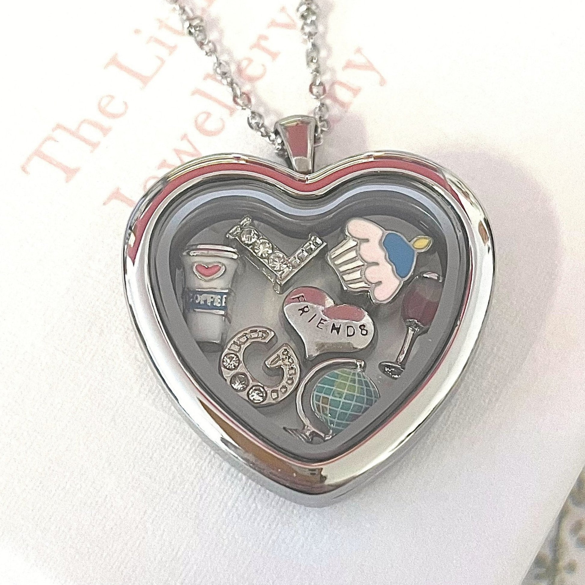 Memory Locket Silver Heart - The Little Jewellery Company
