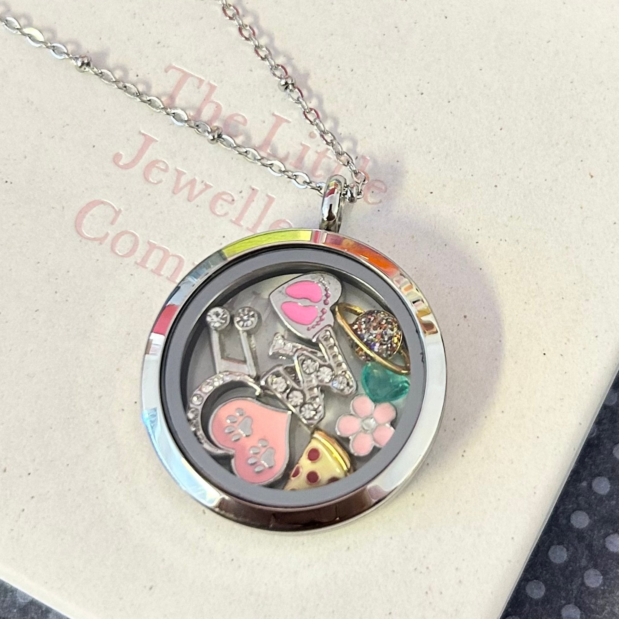 Bird Book Locket Charm Necklace - Choice of 3 Color Options – Lenora Dame
