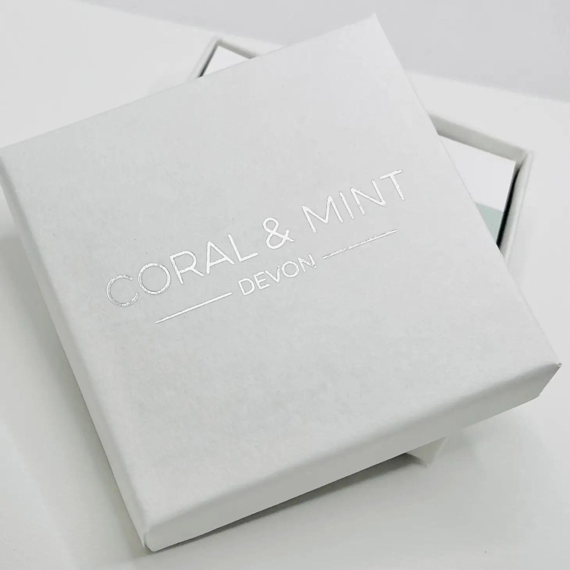 Mini Heart Studs - Mint Enamel - The Little Jewellery Company