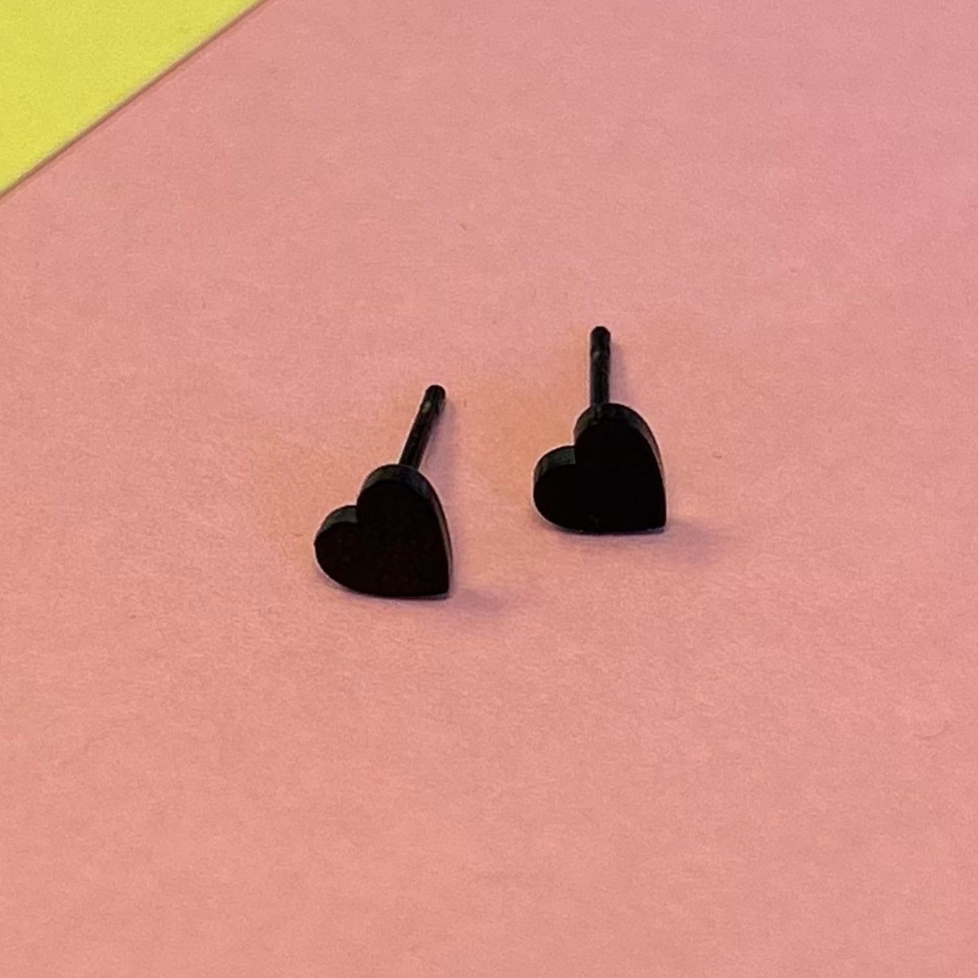 Minimalist Heart Studs - The Little Jewellery Company