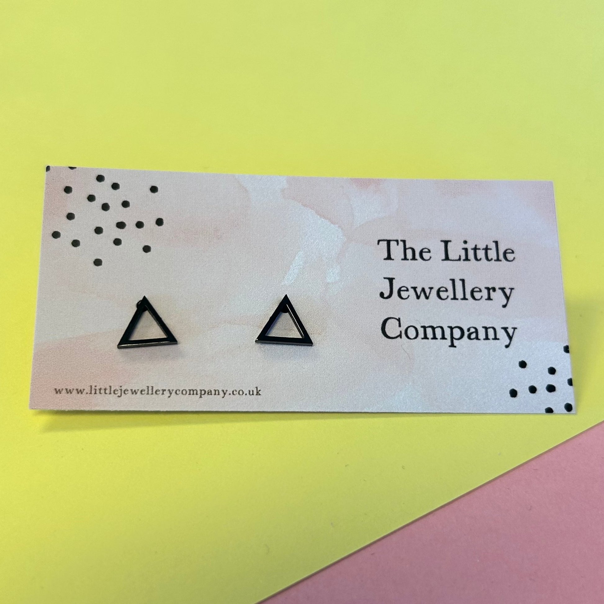 Minimalist Triangle Studs - The Little Jewellery Company