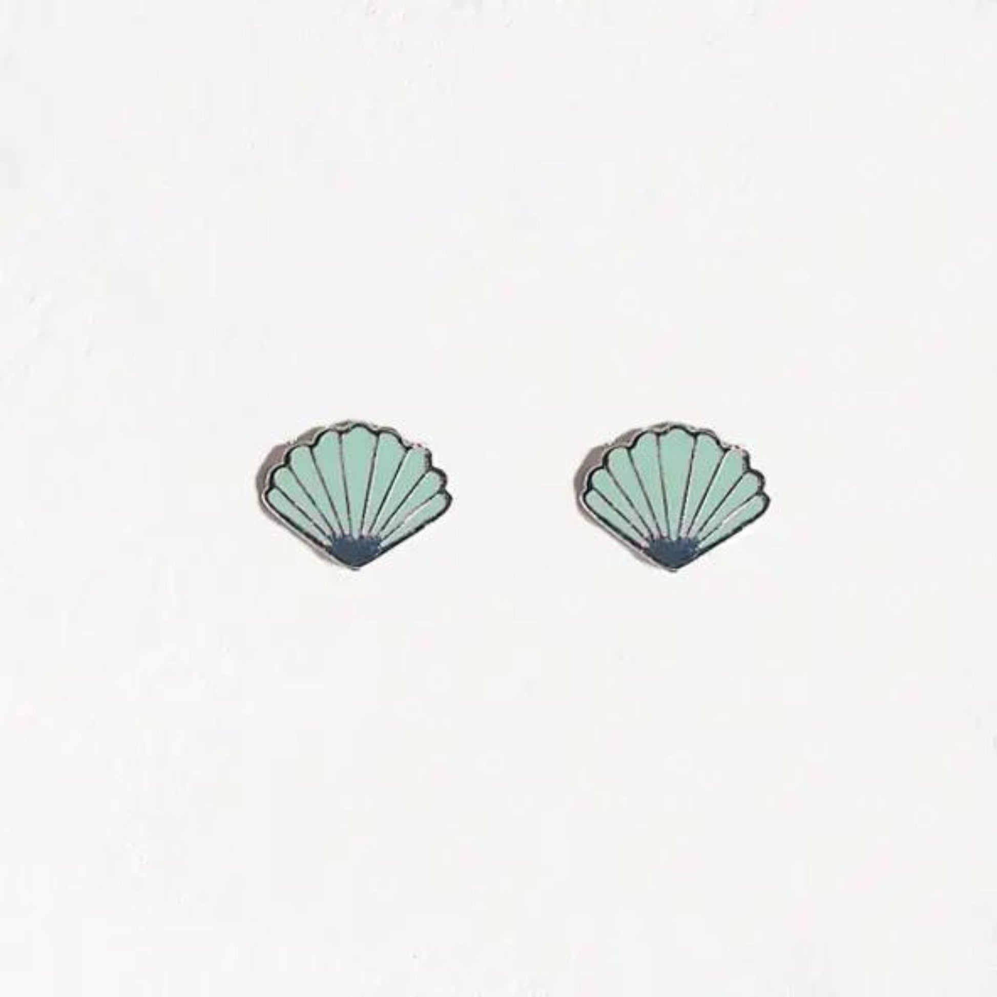 Mint Shell Earrings - The Little Jewellery Company