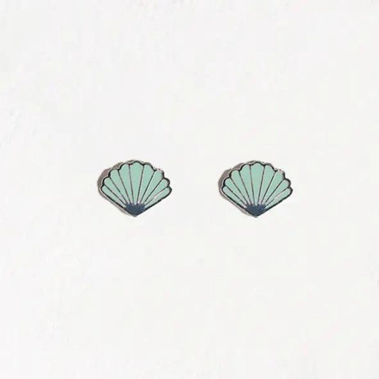Mint Shell Earrings - The Little Jewellery Company