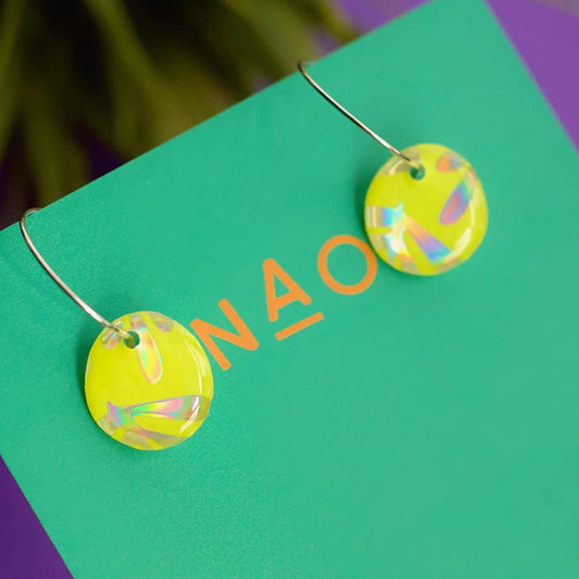 Neon Sparkle Mini Hoops - The Little Jewellery Company