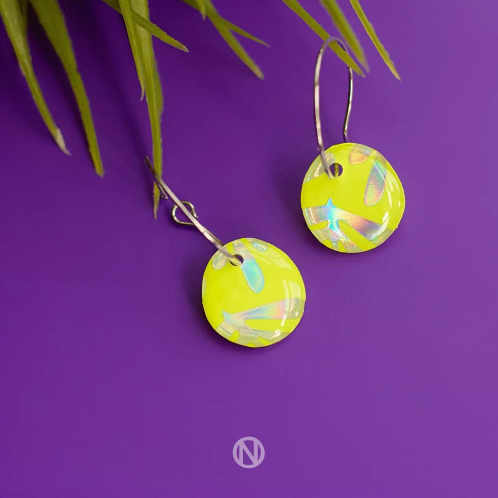 Neon Sparkle Mini Hoops - The Little Jewellery Company