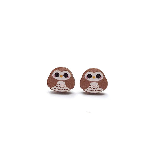 Owl Studs - The Little Jewellery Company