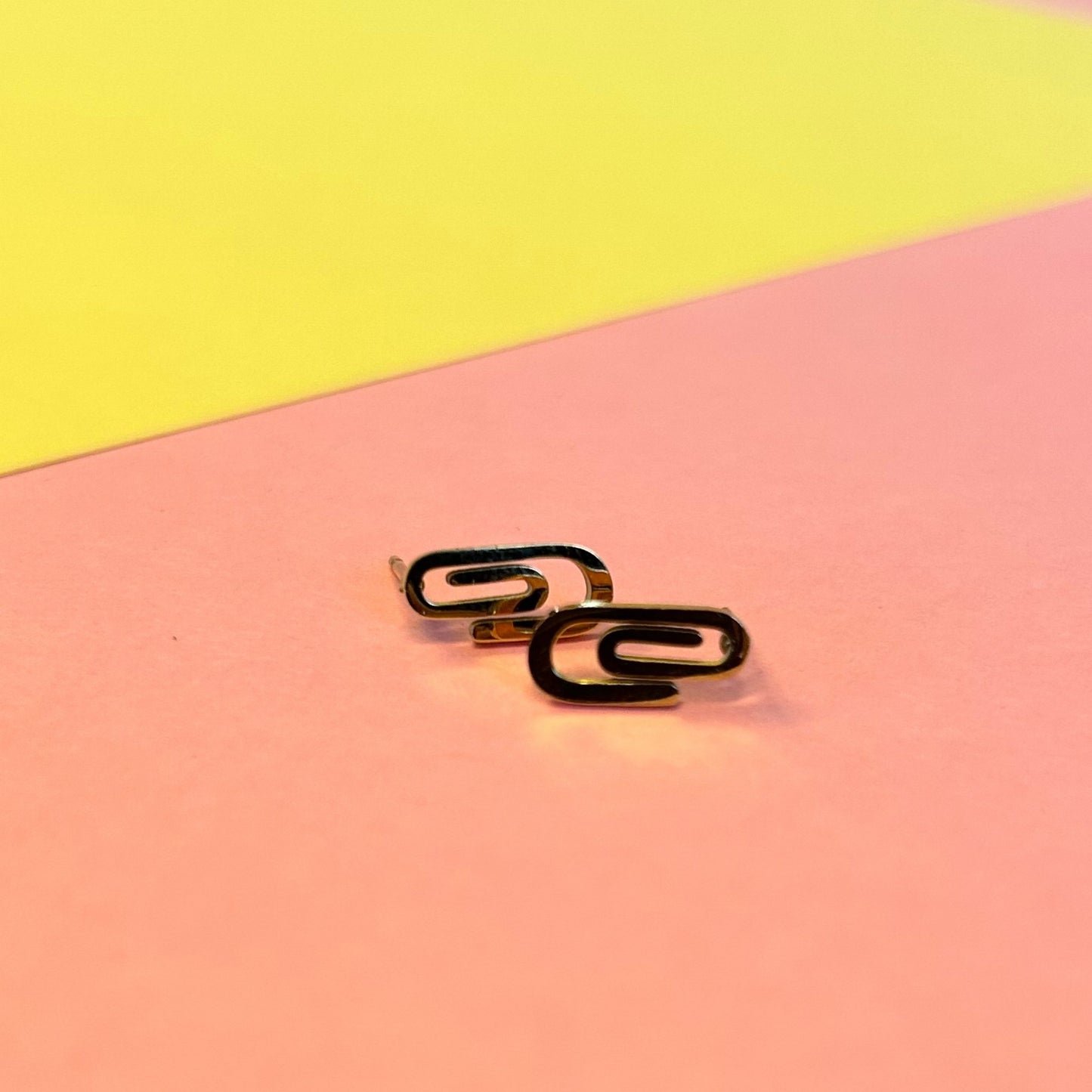 Paperclip Studs - The Little Jewellery Company