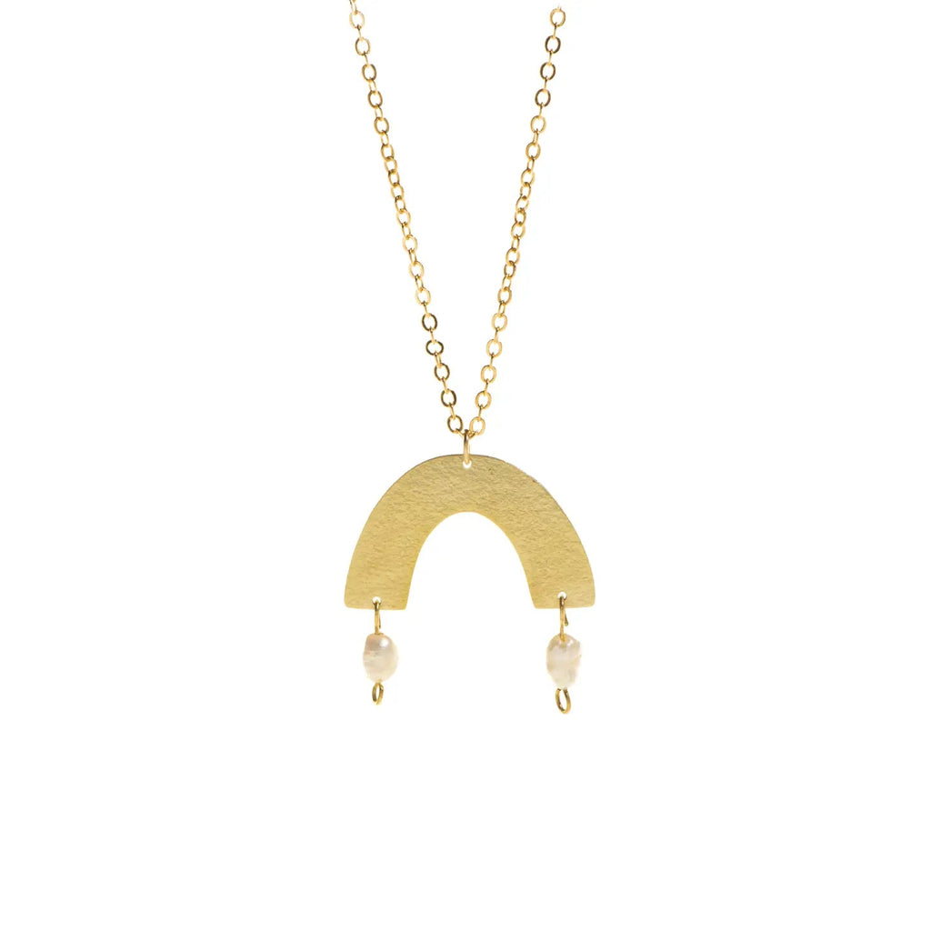Pearl Mini Arch Pendant - The Little Jewellery Company