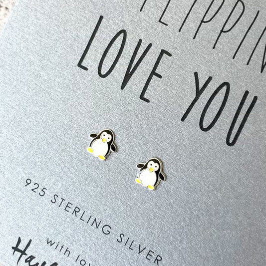 Penguin Sterling Silver Earrings - The Little Jewellery Company
