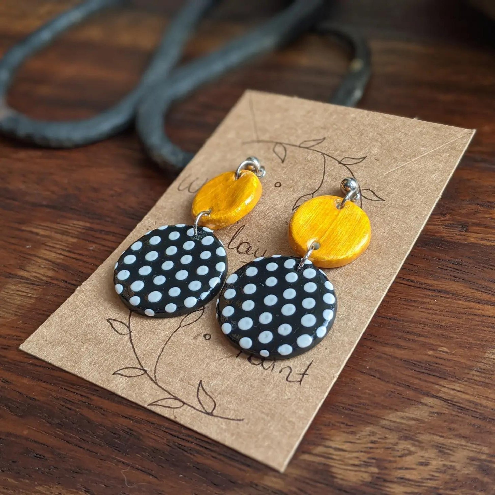 Polka Dot Earrings - The Little Jewellery Company