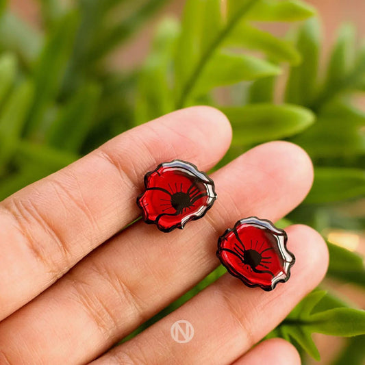 Poppy Stud Earrings - The Little Jewellery Company