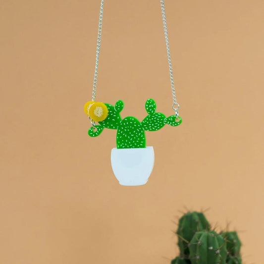 Prickly Pear Cactus Necklace - The Little Jewellery Company