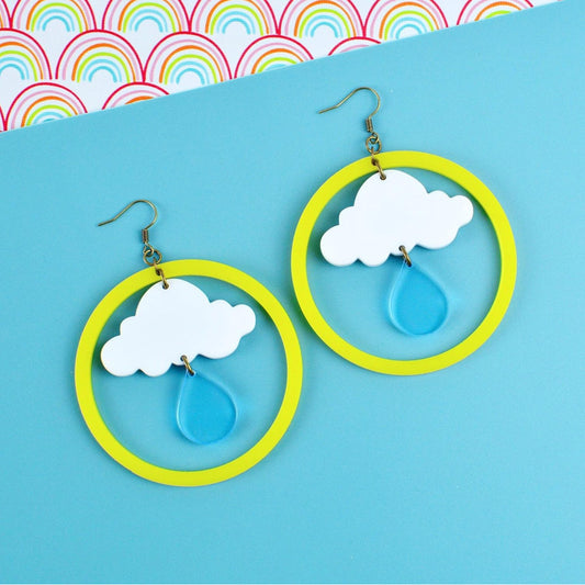 Rain Cloud Earrings - The Little Jewellery Company