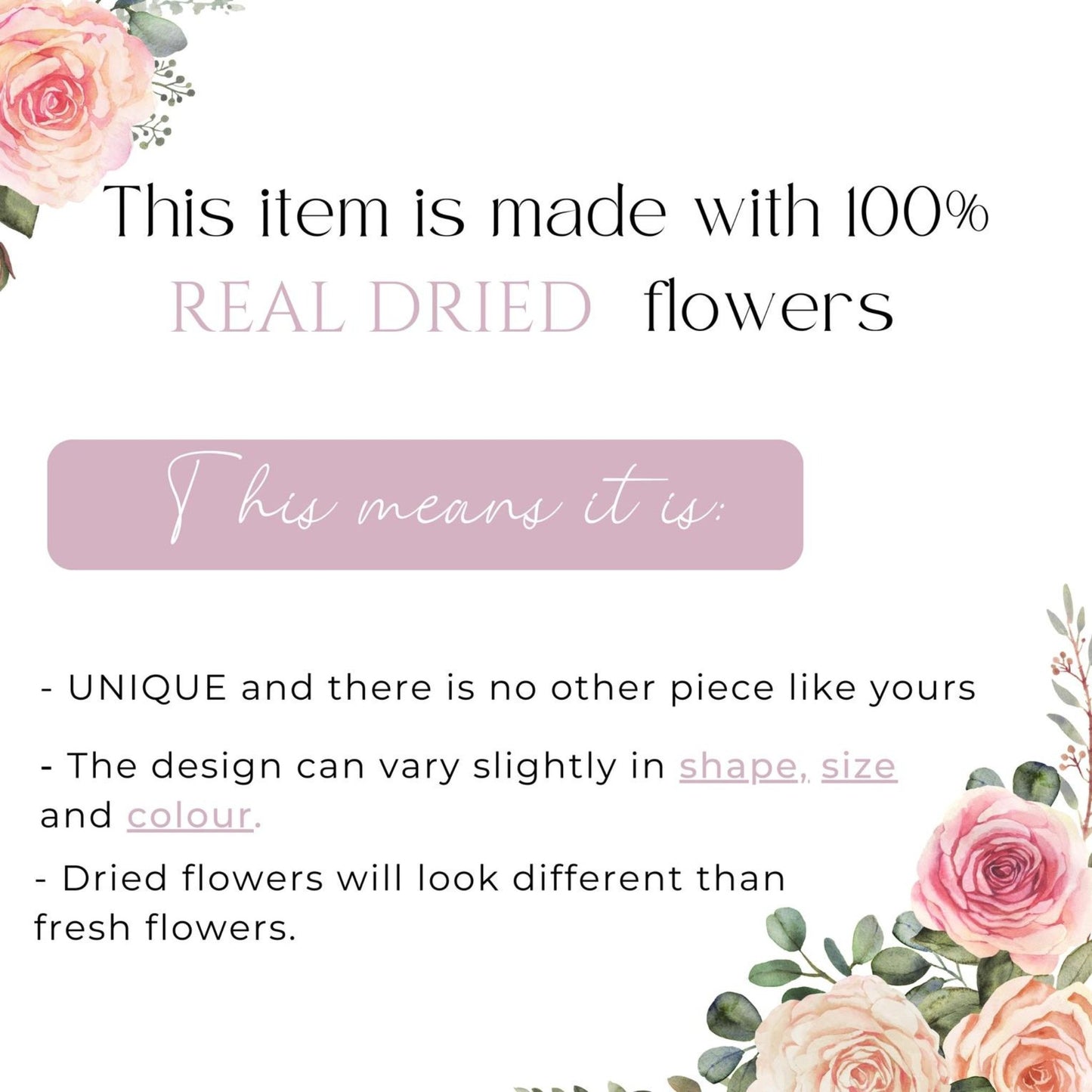 Real Flower Studs With Colourful Petals: Silver Plated - The Little Jewellery Company