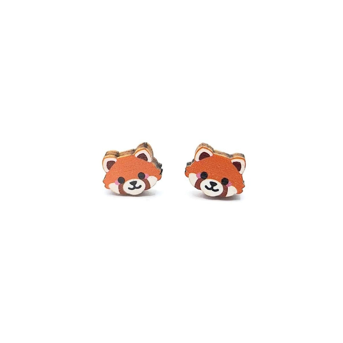 Red Panda Studs - The Little Jewellery Company