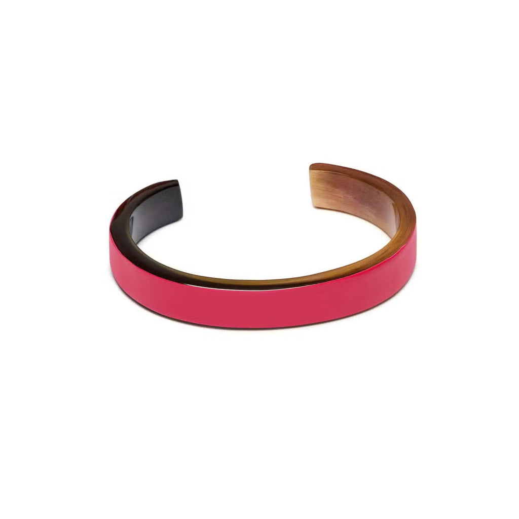 Red Slim Lacquered Cuff - The Little Jewellery Company
