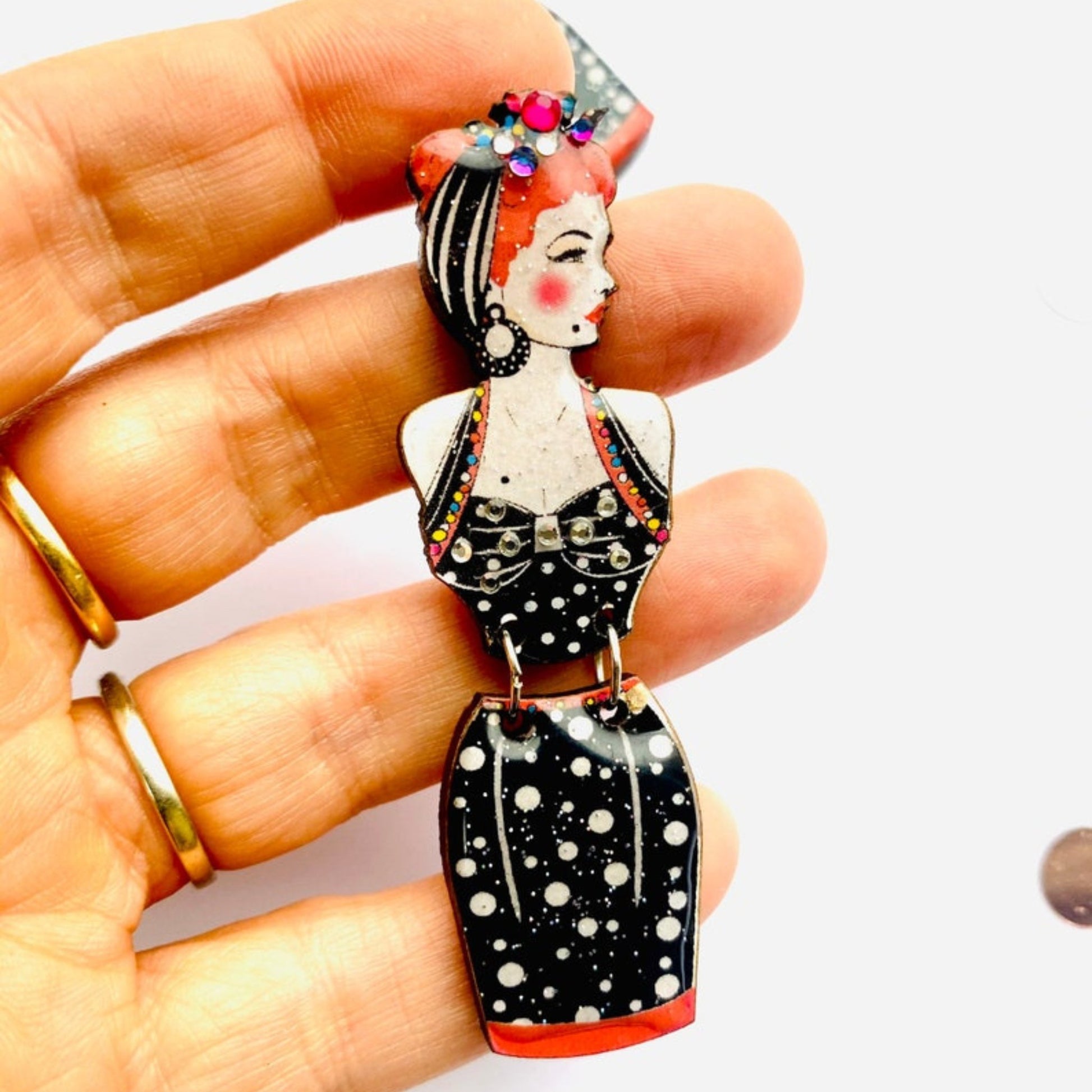 Retro Betty Earrings - The Little Jewellery Company