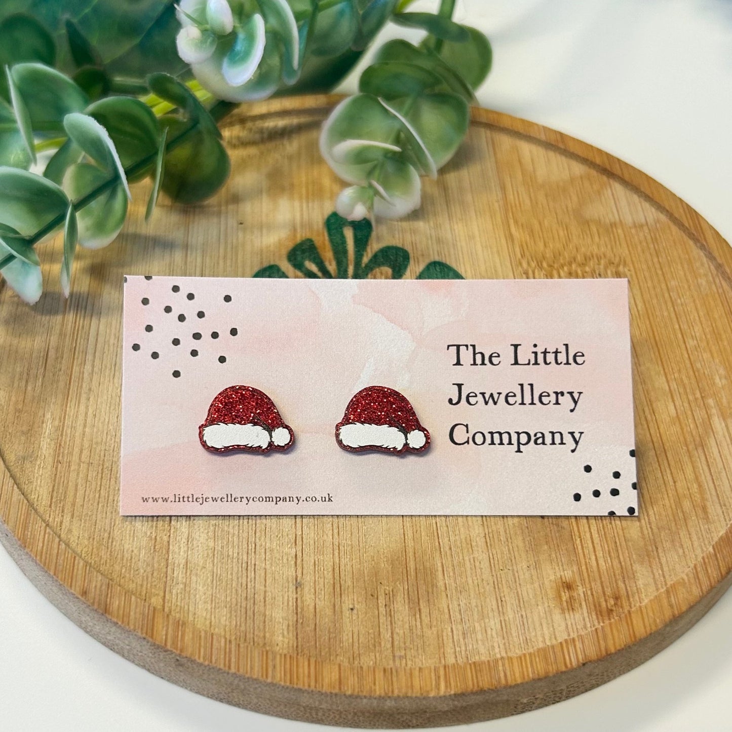 Santa Hat Studs - The Little Jewellery Company