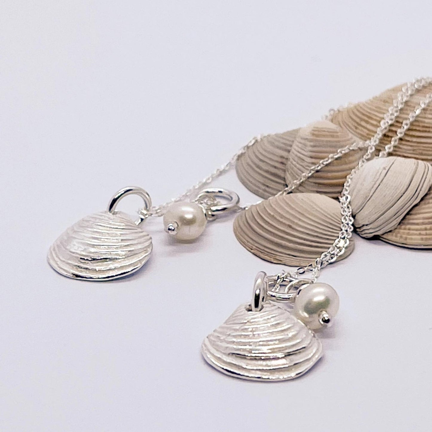 Silver Scottish Clam Shell Necklace - The Little Jewellery Company