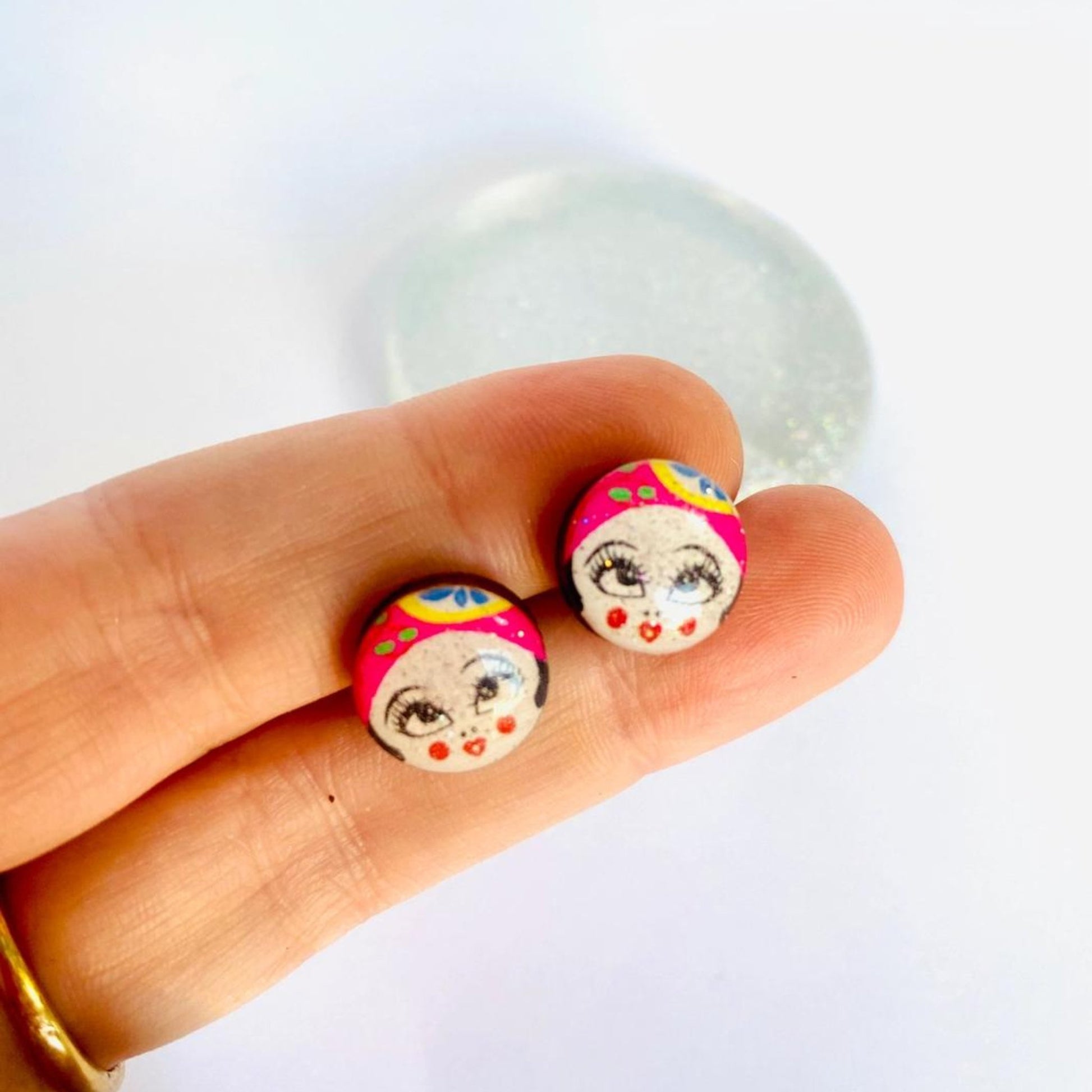 Small Retro Cute Studs - The Little Jewellery Company