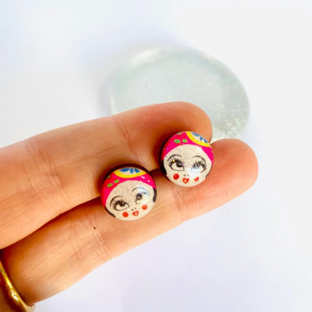 Small Retro Cute Studs - The Little Jewellery Company