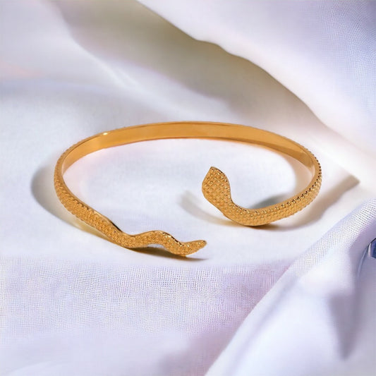 Snake Cuff Bracelet - Waterproof - The Little Jewellery Company