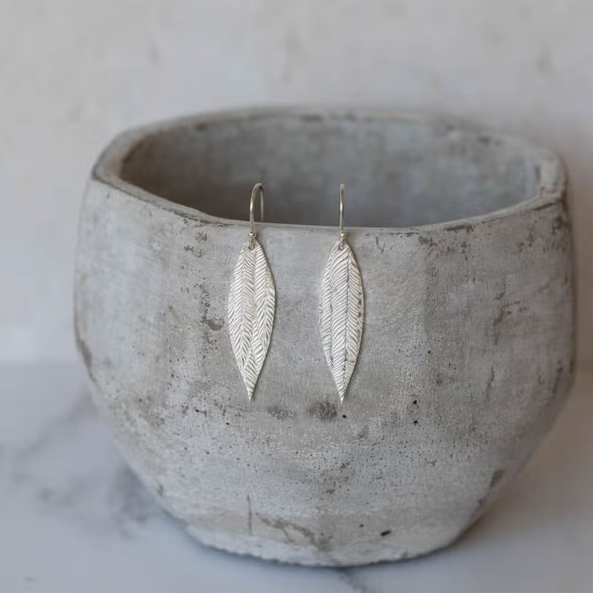 Sterling Silver Palm Earrings - The Little Jewellery Company